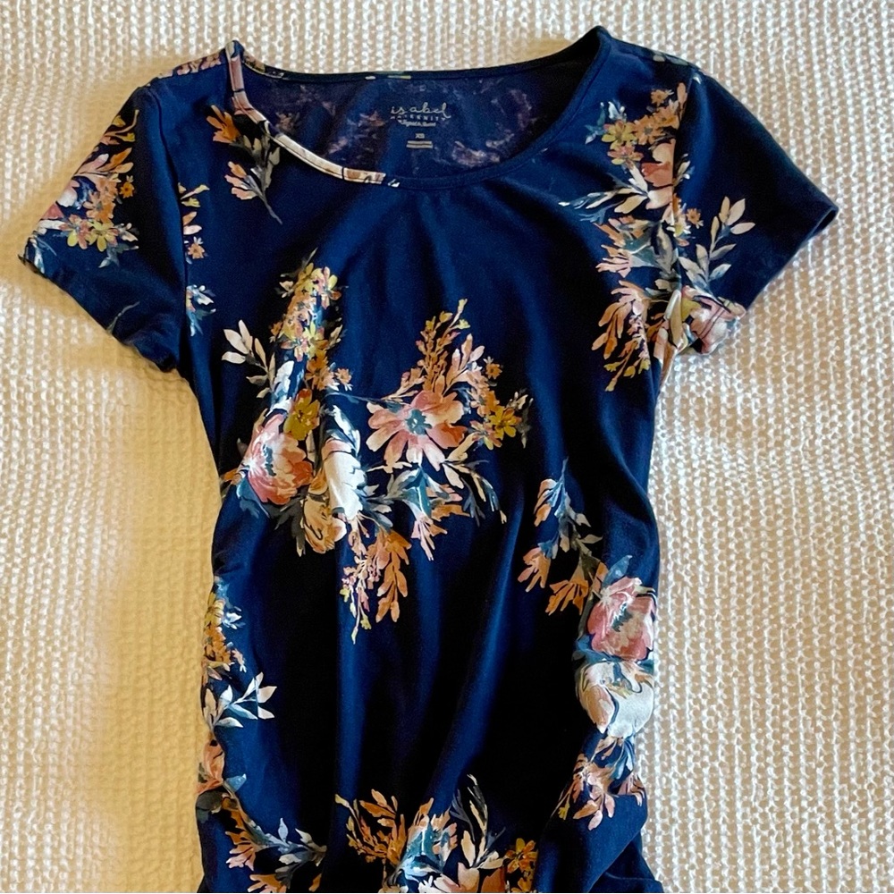 Isabel maternity flora tee- shirt dress
